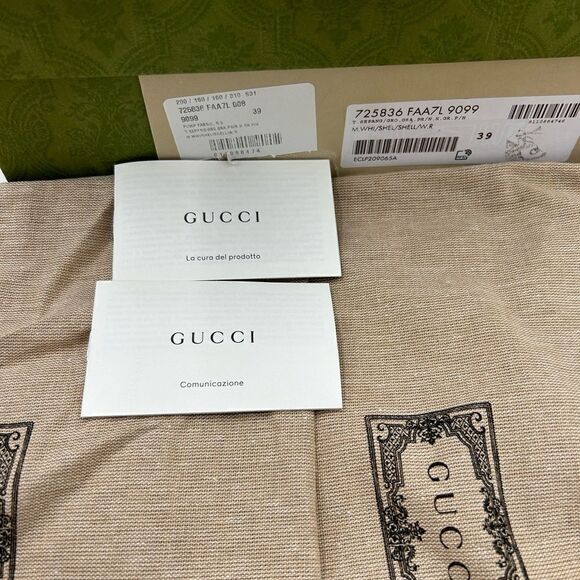 Women’s Gucci GG espadrilles with ribbon tie size 39 made in Spain - Picture 10 of 11